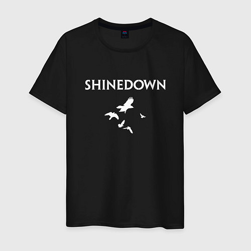 Мужская футболка Shinedown - logo / Черный – фото 1