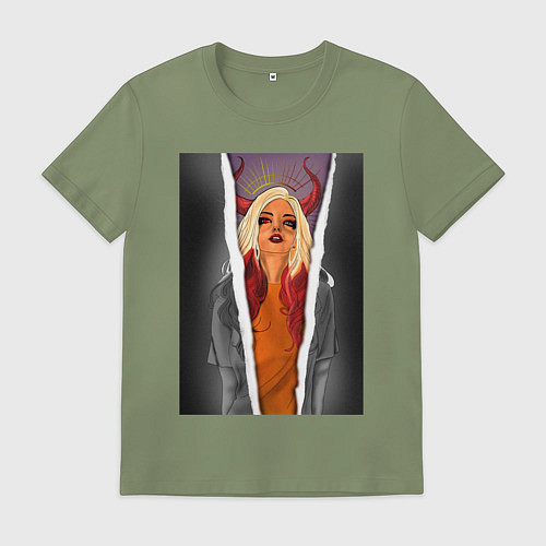 Мужская футболка Horns / Авокадо – фото 1