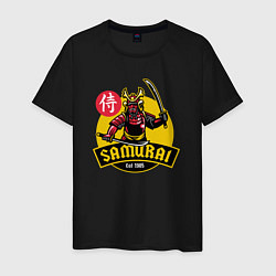 Футболка хлопковая мужская Samurai 1985, цвет: черный