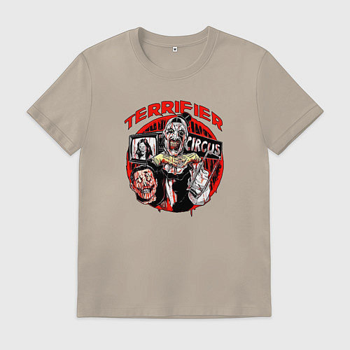 Мужская футболка Terrifier / Миндальный – фото 1