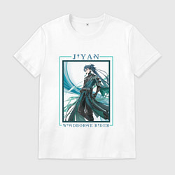 Футболка хлопковая мужская Jiyan Windborne Rider, цвет: белый