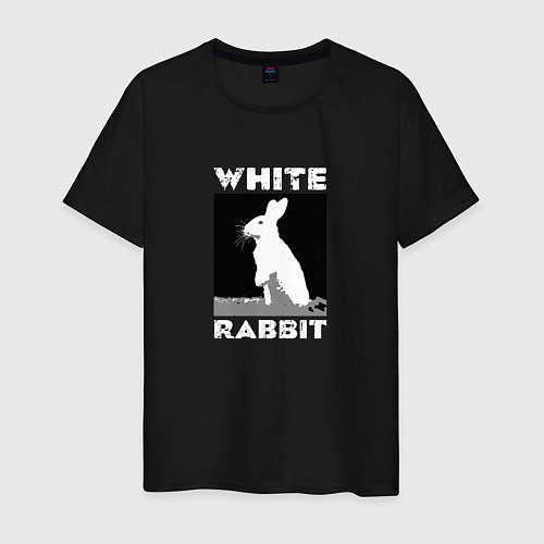 Мужская футболка White rabbit / Черный – фото 1