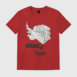 Футболка хлопковая мужская Kanjo-vtec, цвет: красный