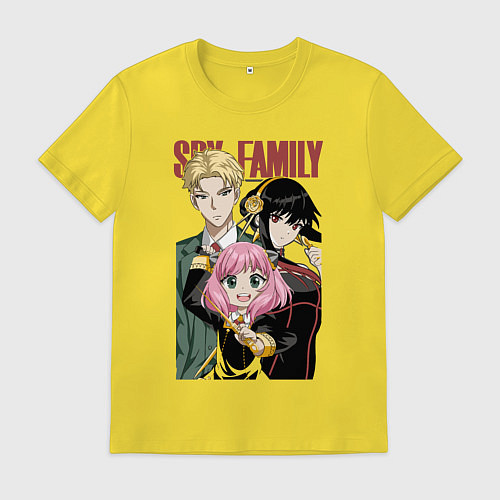 Мужская футболка Семья шпиона аниме / Желтый – фото 1