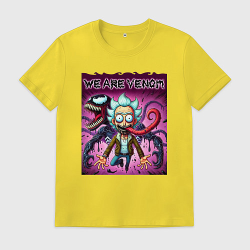 Мужская футболка Venom possessed Rick / Желтый – фото 1