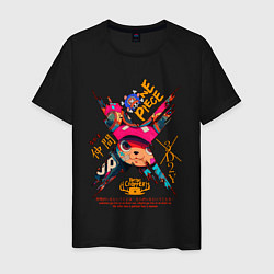 Футболка хлопковая мужская One Piece Chopper Tony Tony, цвет: черный