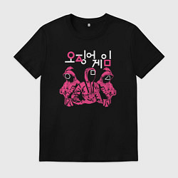 Футболка хлопковая мужская Солдаты игры, цвет: черный