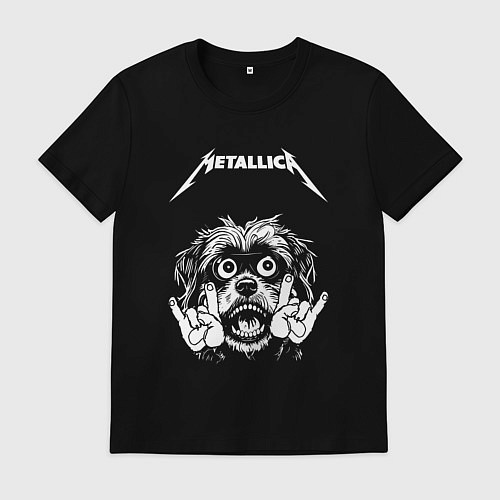 Мужская футболка Metallica rock dog / Черный – фото 1