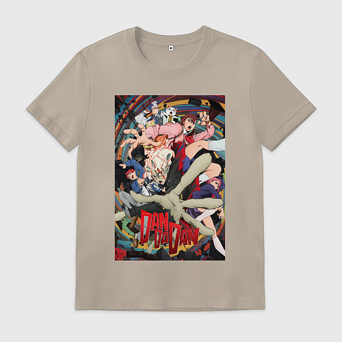 Мужская футболка Dandadan: All Persons / Миндальный – фото 1