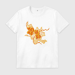 Футболка хлопковая мужская Омск, цвет: белый