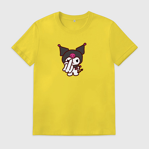 Мужская футболка Куроми санрио / Желтый – фото 1