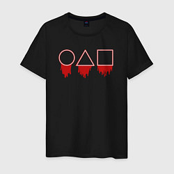 Футболка хлопковая мужская Bloody symbols, цвет: черный