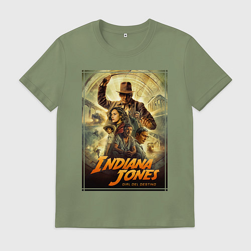 Мужская футболка Indiana Jones and the dial of destiny / Авокадо – фото 1