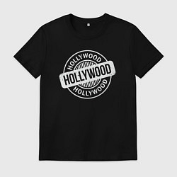 Футболка хлопковая мужская Hollywood, цвет: черный