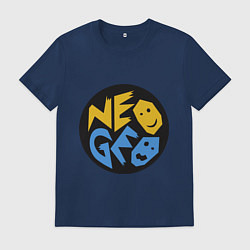 Футболка хлопковая мужская Neo geo logo, цвет: тёмно-синий