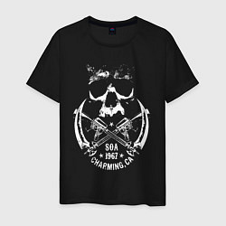 Футболка хлопковая мужская Sons Of Anarchy - charming, цвет: черный