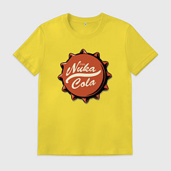 Футболка хлопковая мужская Fallout - Nuka Cola stopper, цвет: желтый