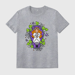 Футболка хлопковая мужская Мёртвая невеста, цвет: меланж