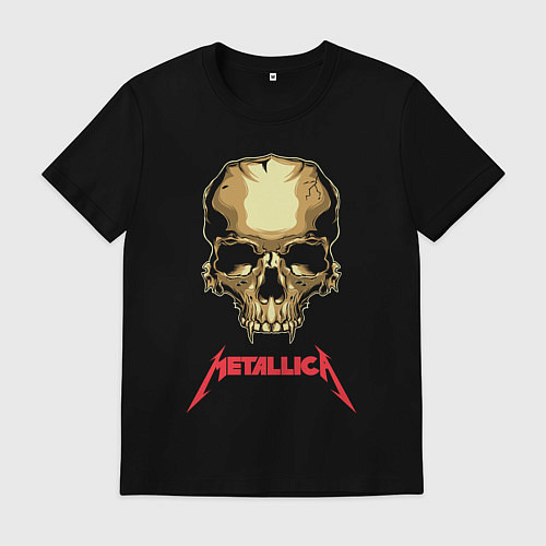 Мужская футболка Metallica - skull with fangs / Черный – фото 1