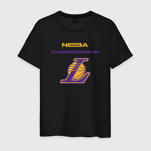 Мужская футболка Lakers championship / Черный – фото 1