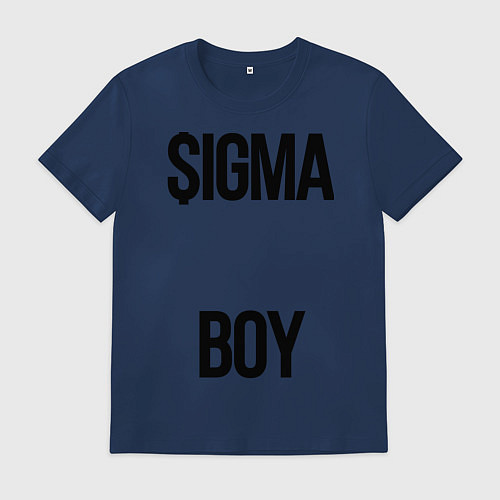 Мужская футболка Сигма / Тёмно-синий – фото 1