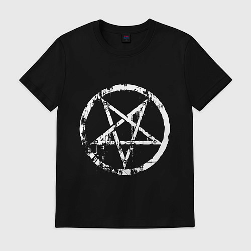 Мужская футболка Star pentagram / Черный – фото 1
