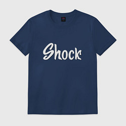 Футболка хлопковая мужская Shock, цвет: тёмно-синий