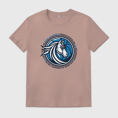 Мужская футболка Mavericks NBA / Пыльно-розовый – фото 1