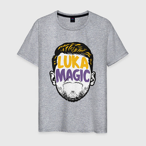 Мужская футболка Luka magic face / Меланж – фото 1