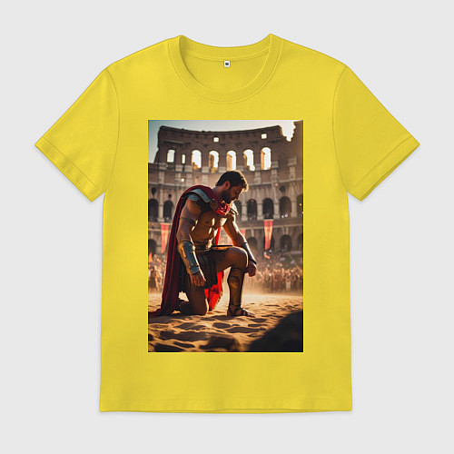 Мужская футболка Спартак в Колизее / Желтый – фото 1