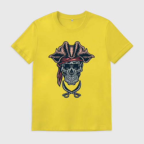 Мужская футболка Мёртвый пират / Желтый – фото 1