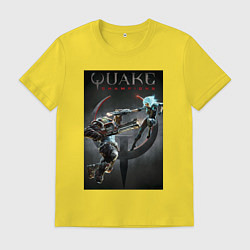 Футболка хлопковая мужская Quake champions - NYX and Sorlag, цвет: желтый