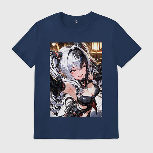 Мужская футболка Jetavie Punishing Gray Raven / Тёмно-синий – фото 1