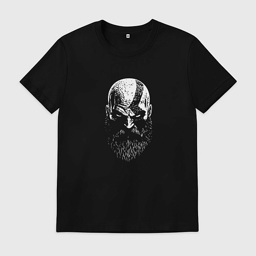 Мужская футболка Кратос черно-белый / Черный – фото 1