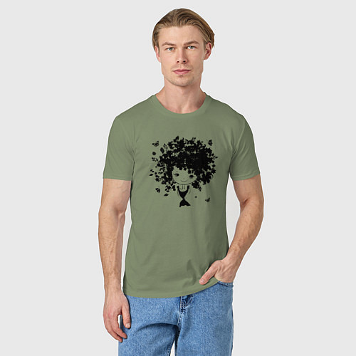 Мужская футболка Милая весенняя девчонка / Авокадо – фото 3