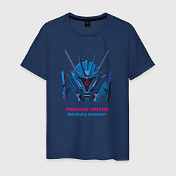 Футболка хлопковая мужская Soundwave superior, цвет: тёмно-синий
