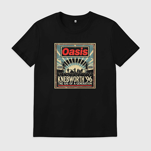 Мужская футболка Oasis 96 / Черный – фото 1