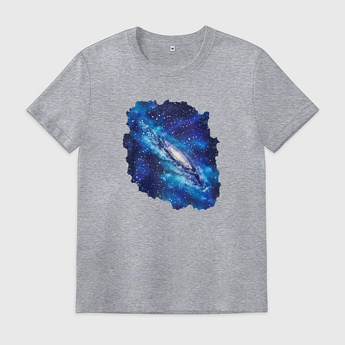 Мужская футболка Галактика и звёзды / Меланж – фото 1