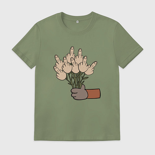 Мужская футболка Вам букет факов / Авокадо – фото 1