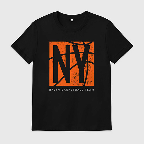 Мужская футболка Brooklyn basketball team / Черный – фото 1