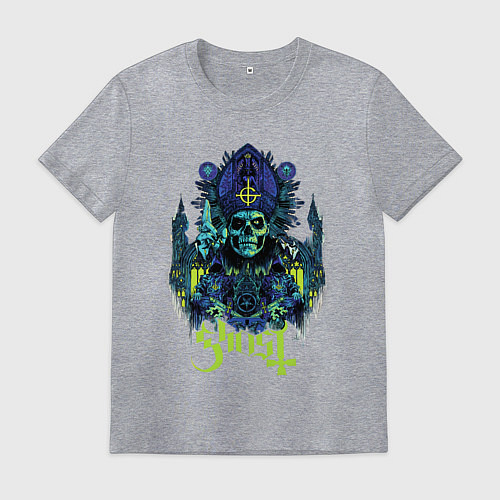 Мужская футболка Ghost Papa Of The World / Меланж – фото 1