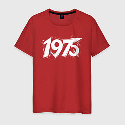 Футболка хлопковая мужская Динамичный 1975, цвет: красный