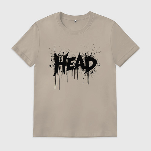 Мужская футболка Руководитель в брызгах / Миндальный – фото 1