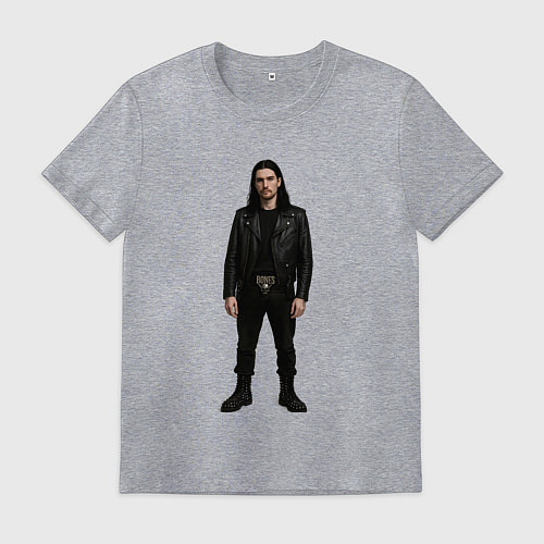 Мужская футболка Bones во весь рост / Меланж – фото 1