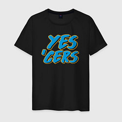 Футболка хлопковая мужская Indiana yes cers, цвет: черный
