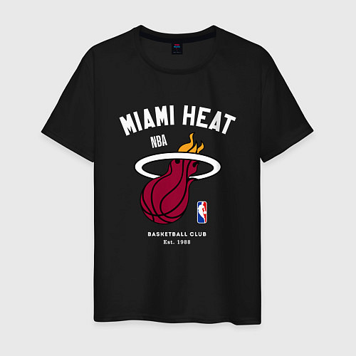 Мужская футболка Майами Хит - НБА / Черный – фото 1