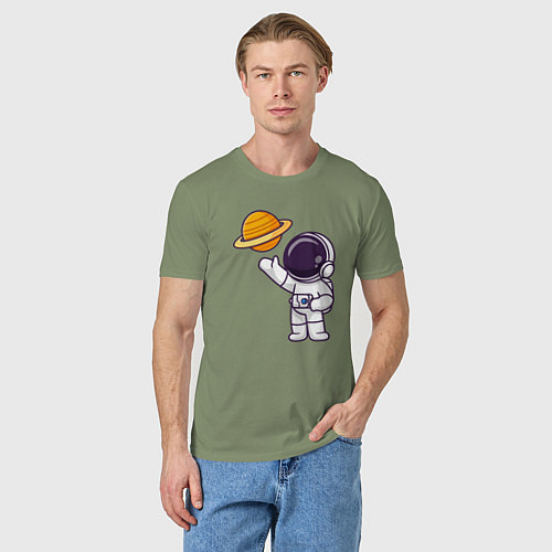 Мужская футболка Привет Сатурну / Авокадо – фото 3