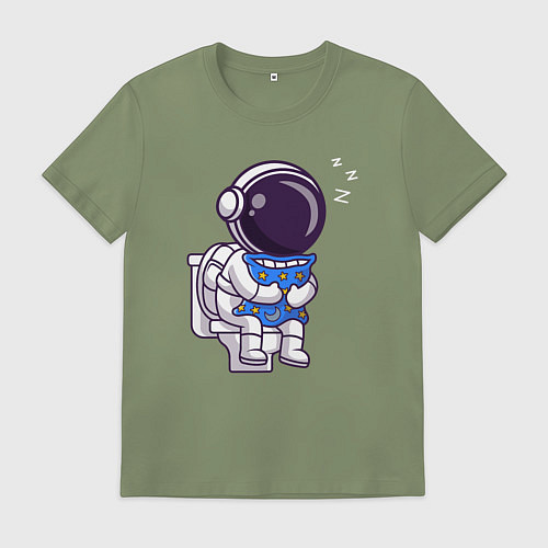 Мужская футболка Космонавт заснул / Авокадо – фото 1