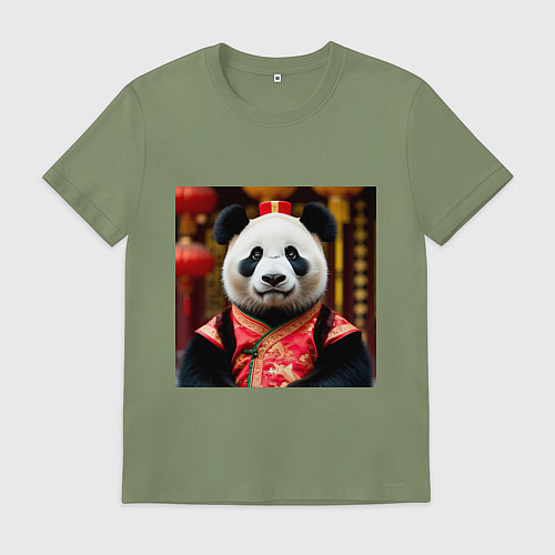 Мужская футболка Императорская панда / Авокадо – фото 1