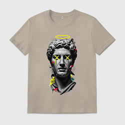 Футболка хлопковая мужская Давид, цвет: миндальный